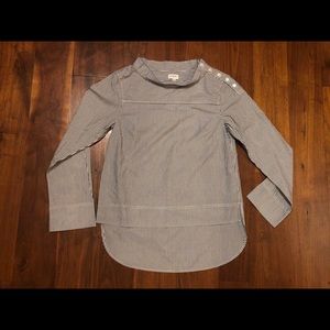 NEW WITH TAGS J. Crew Funnelneck Blouse Size 0